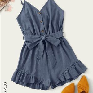 Denim romper